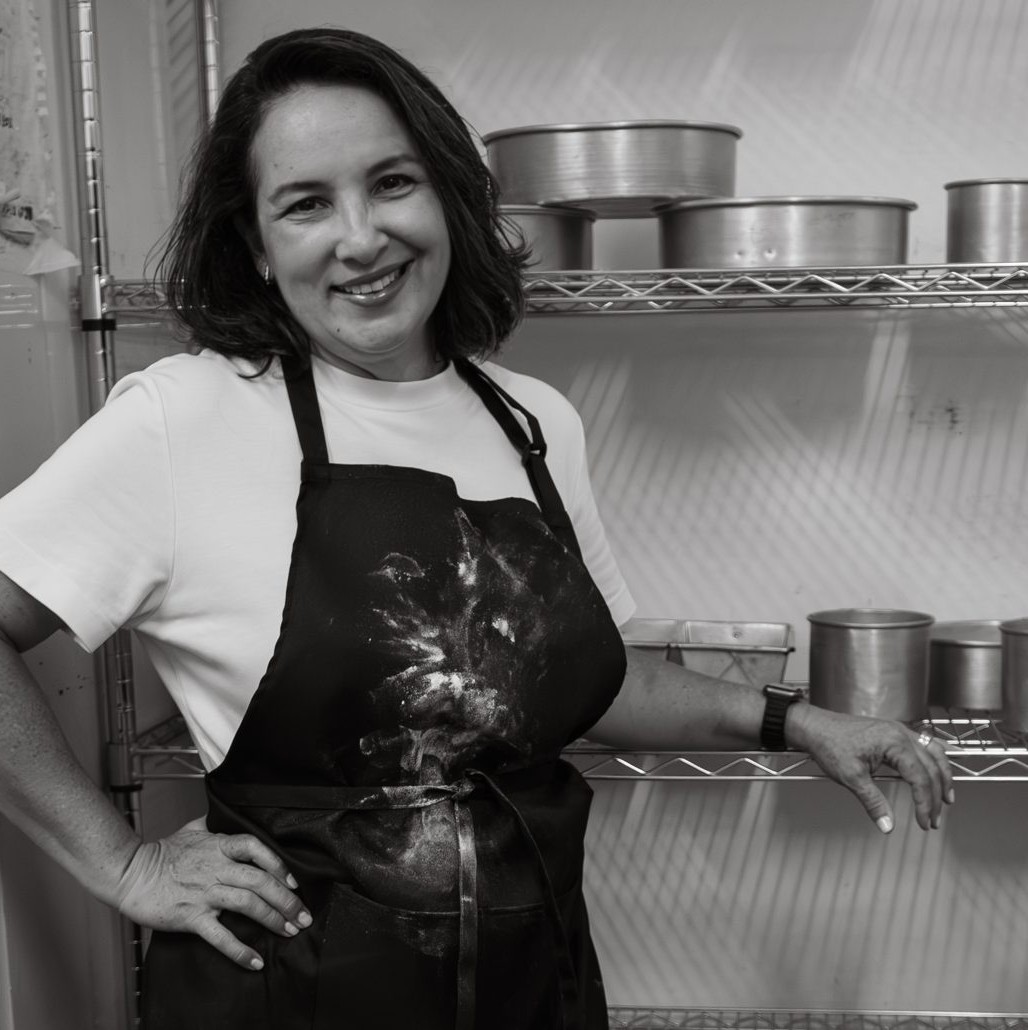 Victoria Zoch, co-founder and head pastry chef of Dëli Café, in the kitchen in Brasilito